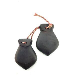VINTAGE PAIR OF CASTANETS PERCUSSION INSTRUMENT SPANISH PALILLOS
